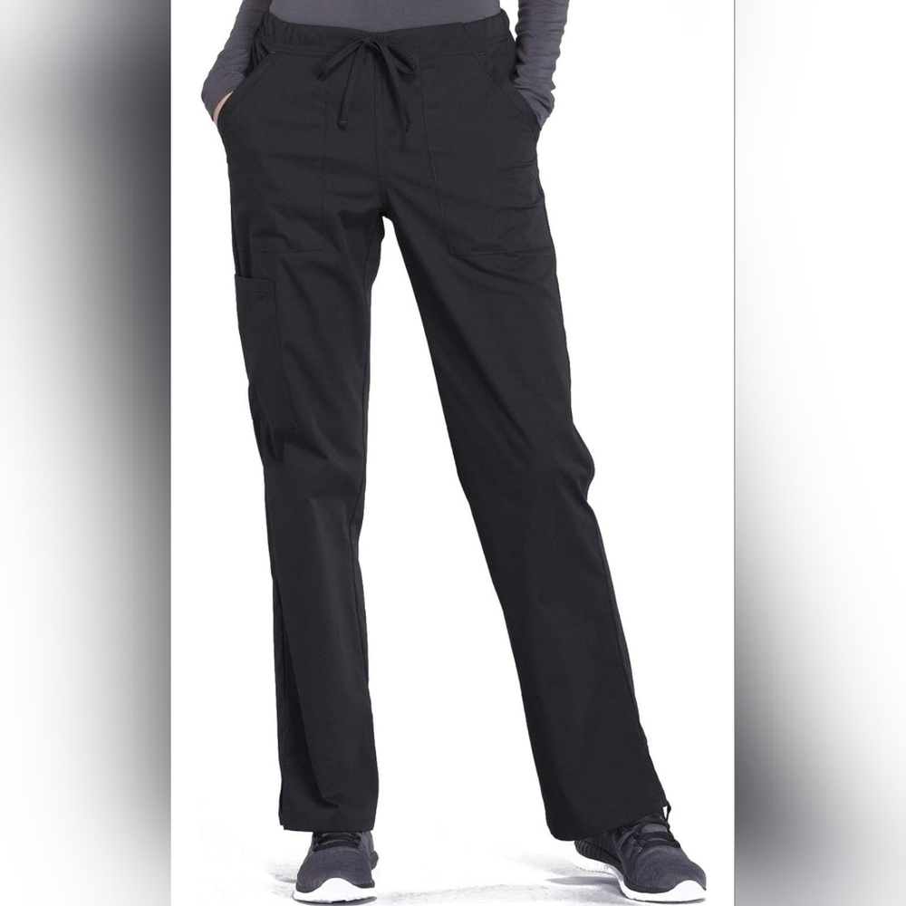 Cherokee Professionals Stretch Drawstring Pant, Soft Stretch WW160P, Sz L Petite